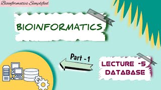 Bioinformatics I Lecture  5 Biological Database and its types I Dr Priti [upl. by Politi135]