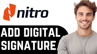 How To Add Digital Signature in Nitro PDF  Secure Your Documents [upl. by Eltsyek]