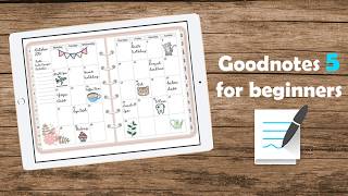 Using Goodnotes 5 digital planner for beginners [upl. by Leihcey966]