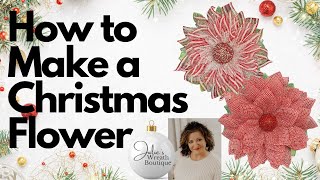 Christmas Wreath Tutorial  How to Make a Flower Wreath  How to Make a Valentines Flower Wreath [upl. by Elder858]