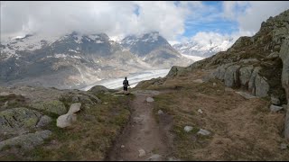 Hiking through Aletsch Arena  Hängebrücke BelalpRiederalp [upl. by Ggerk487]