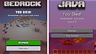 Differences Between Minecraft Java VS Bedrock [upl. by Saphra]