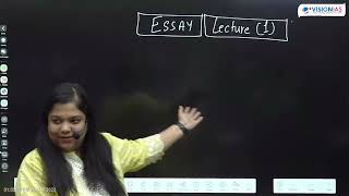 HOW TO SCORE 150 IN ESSAYESSAY CLASS BY SMRITI SHAH MAM VISION2024 [upl. by Jacquet]