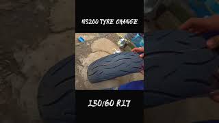 Ns200 tyre change  15060 r17  radial tyre [upl. by Umont725]