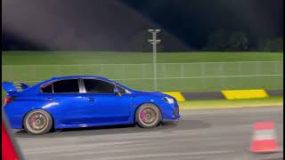 WRX FA20 vs Wrx STI roll racing [upl. by Akemahs]