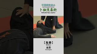 Bokuden Ryu Jujutsu【Oniken】Suwarigata 卜伝流柔術【鬼拳】坐形 shorts [upl. by Ahcirt]