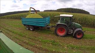 Fendt Favorit 610s Fendt Farmer 108 undt Fendt Vario 916 am Maishäckseln [upl. by Nus]