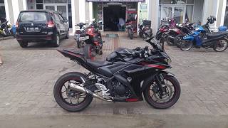 Knalpot R9 New H2 di Yamaha R25 [upl. by Htessil]