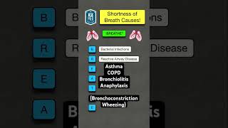 🔥 How to Remember Shortness of Breath Causes in 60 Seconds MNEMONIC nursing nclex usmle [upl. by Eppesuig912]