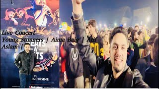 Live Concert of Young Stunners  Aima Baig  Atif Aslam  lahore beats n Eats  Amazing food  Fun [upl. by Gilson879]