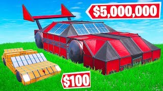 Fortnite BUILD The MOST EXPENSIVE SUPERCAR Challenge Fortnite Creative [upl. by Aner]