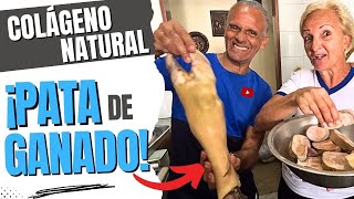 ¿Cómo preparar gelatina de pata de res  Receta fácil para obtener colágeno puro [upl. by Htiduj]