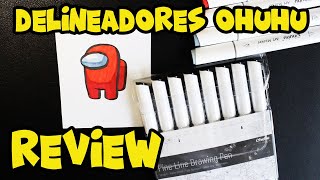 Nuevos delineadores de Ohuhu ¿merecen la pena  REVIEW [upl. by Itnuahsa]