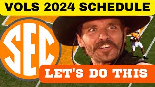 SCHEDULE FOR 2024 TENNESSEE FOOTBALL TENNESSEE VOLUNTEERSVOLS NEWS TENNESSEE VOLS FOOTBALL [upl. by Yllrebmik340]