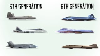 Difference between 5th and 6th Gen Fighter Jets Explained [upl. by Ormond]