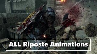 Demons Souls Remake All Riposte Animations [upl. by Batsheva645]