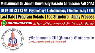 Muhammad Ali Jinnah University Karachi Admission 2024  MAJU University Karachi MAJU Admission Test [upl. by Animahs]