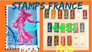 Timbres de France stamps very rare josershina in world [upl. by Martguerita61]