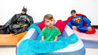 Superheroes pajama Party with Alex and Dad  Vania Mania Kids [upl. by Wey]