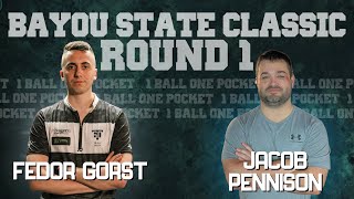 FEDOR GORST vs Jacob Pennison  BAYOU STATE CLASSIC  ONE BALL ONEPOCKET [upl. by Early]