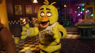 Chica is happy to see Mr Cupcake 🐤🧁  Clip from Dawkos FNaF vlog  🐻🍕 [upl. by Gaither]