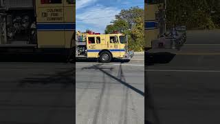 Colonie Fire Company Engine 405 Responding to a Fire Alarm [upl. by Gabel]