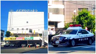 Osaka Prefectural Police Police Car Returning to Yodogawa Police Station [upl. by Tresa]