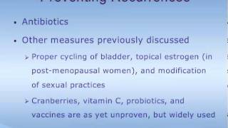 Treatment of Bladder Infections in Women [upl. by Aryaz]