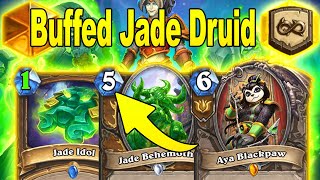 NEW Buffed Jade Druid Is Back In 2023 Wild Only Expansion Caverns of Time Is Here  Hearthstone [upl. by Jemima]