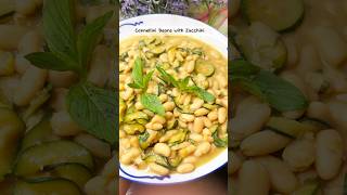 Cannellini Beans with Zucchini beansrecipe healthyrecipes easyrecipe easytomake meals food [upl. by Zumstein730]