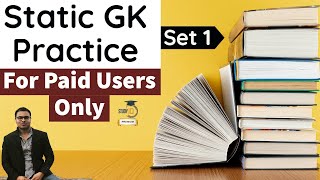 STATIC GK Practice Set 1 DEMO Video by Dr Gaurav Garg  Static GK for all Exams Test Yourself [upl. by Marden]