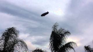 Goodyear blimp in 35 mph wind [upl. by Akinyt172]