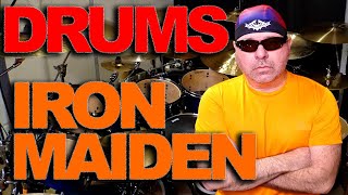 Hallowed Be Thy Name  IRON MAIDEN  Drums Live version [upl. by Alded]