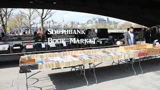 Southbank Book Market at Queens Walk London [upl. by Eylrahc705]