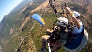 VUELO EN PARAPENTE BIPLAZA EN PAREJA [upl. by Kerwinn]