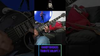 Randy Rhoads  Tribute solo pt1 [upl. by Zumstein]