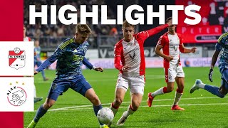 Highlights FC Emmen  Jong Ajax  Keuken Kampioen Divisie [upl. by Ahsinauj702]