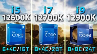 Intel i512600K vs i712700K vs i912900K  DDR4  Test in 8 Games [upl. by Ashwell]