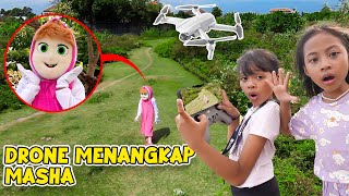 DRONE MENANGKAP ADA SOSOK MASHA AND BEAR BERKELIARAN DI BELAKANG RUMAH KITA SEREEEM BANGET [upl. by Auvil629]