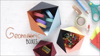 DIY Geometric Boxes [upl. by Ailugram226]