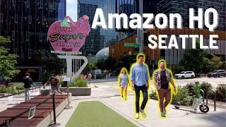 SEATTLE Amazon Headquarters 🇺🇸 Walking Tour 2023 [upl. by Aloysius]