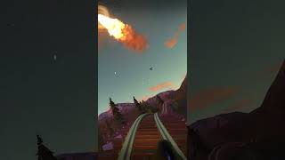 Comets Crashing into EARTH Caught on a Coaster POV shorts [upl. by Monique265]