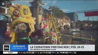 LA Chinatown Firecracker  Shameless Weekend Weather Plug [upl. by Akinuahs]