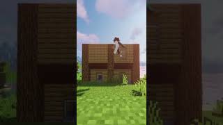 Startowy dom w Minecraft 🏠minecraft minecraftbuilding treanding [upl. by Sassan419]