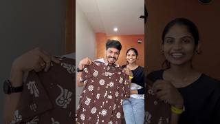 Pranking husbands with same shirt 😍 aswathyamarnath shorts [upl. by Goldy]