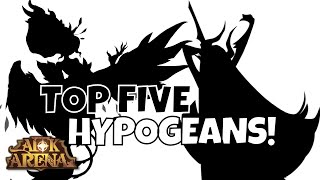 TOP HYPOGEAN HEROES WITH BUILDOUTS FURRY HIPPO AFK ARENA [upl. by Letnahs]