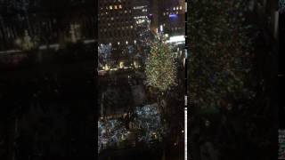 Rockefeller Center Christmas Tree Lighting 2016 [upl. by Audras]