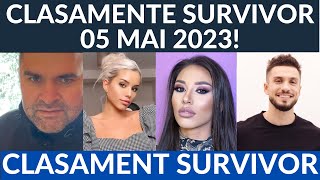 Survivor 2023  Clasamente Survivor actualizate la data 07 Mai 2023 [upl. by Stolzer]