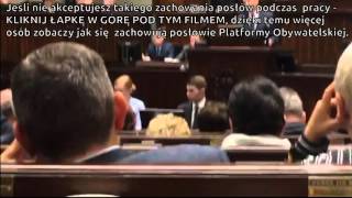 Zachowanie Posłów PO w sejmie 14042016 nagrane przez Agnieszkę Pomaskę AGNIESZKA POMASKA Petru [upl. by Tremaine]