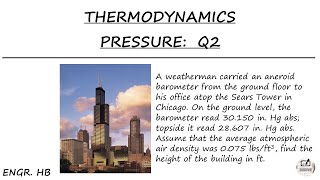 THERMODYNAMICS PRESSURE SAMPLE PROBLEM 2 [upl. by Meeks]